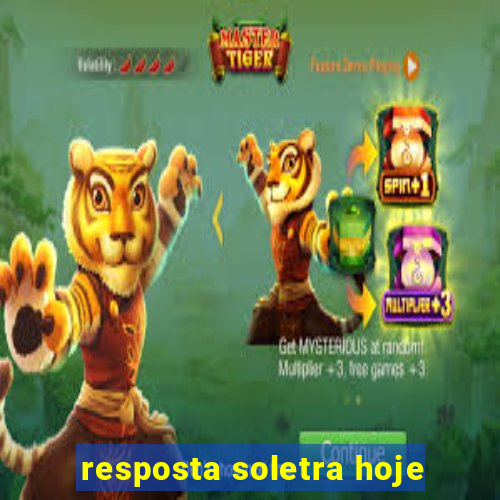 resposta soletra hoje